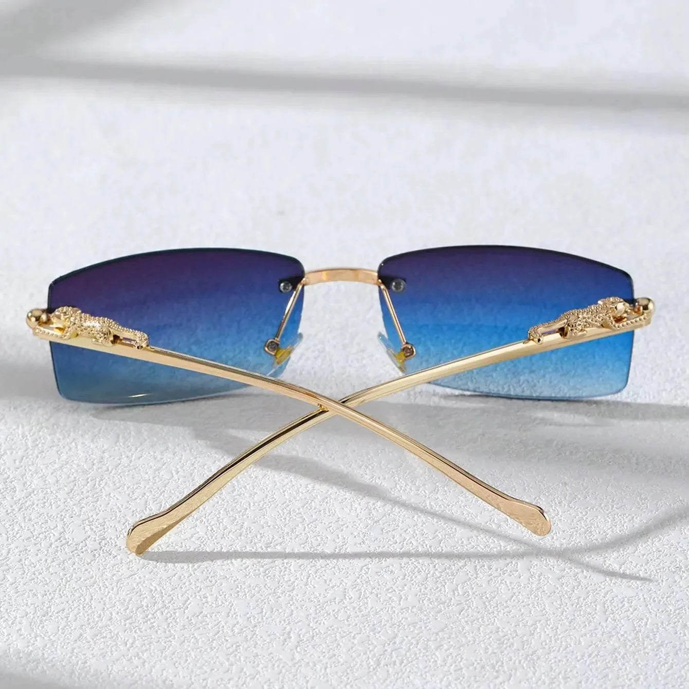 Rimless Square Glasses – Chic Lightweight Stylish Eyewear