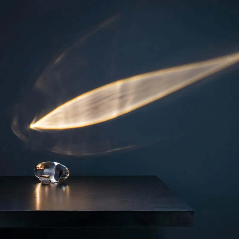Nightstand Lamp with Star Projector – Crystal Design for Bedroom Decor