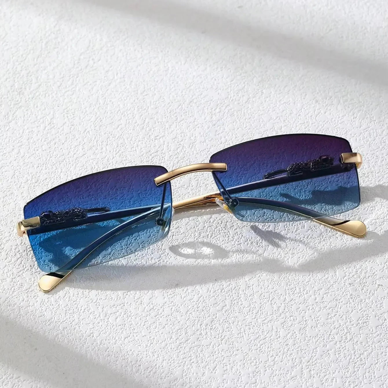 Rimless Square Glasses – Chic Lightweight Stylish Eyewear