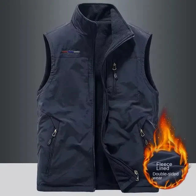 Men's Heated Vest – Casual Warm Jacket for Outdoor Use