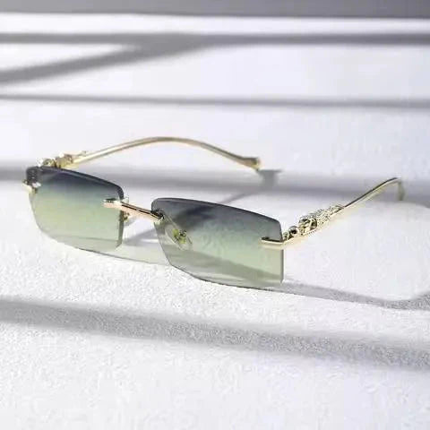 Rimless Square Glasses – Chic Lightweight Stylish Eyewear