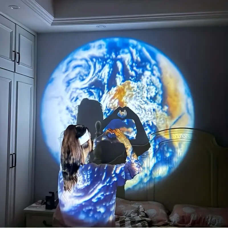 Projection Lamp Earth Moon – Night Light Star Projector for Kids Room