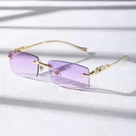 Rimless Square Glasses – Chic Lightweight Stylish Eyewear
