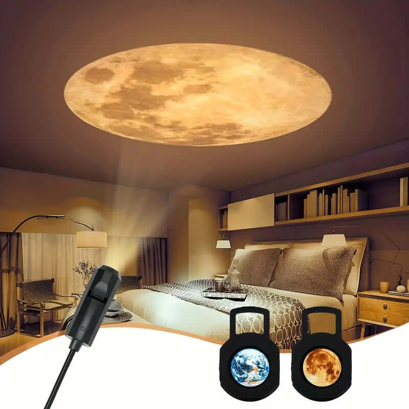 Projection Lamp Earth Moon – Night Light Star Projector for Kids Room
