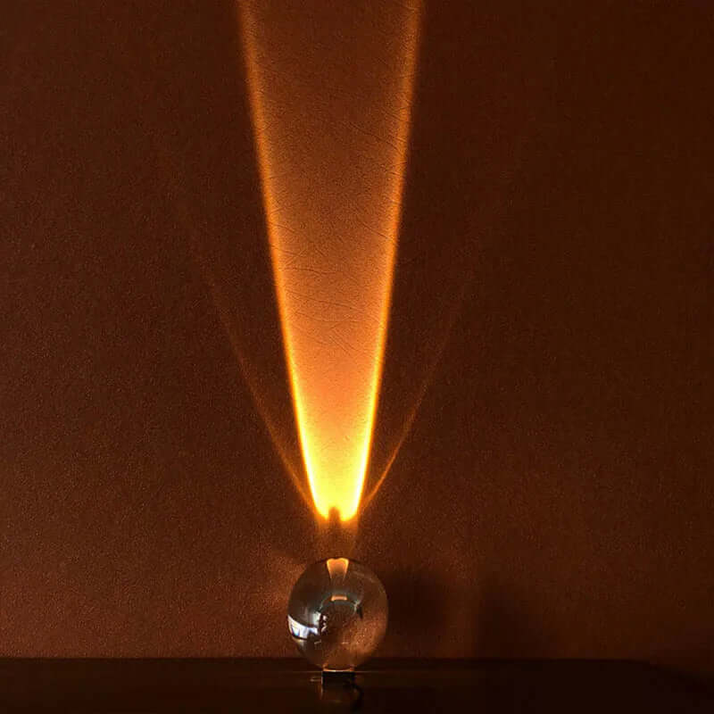 Nightstand Lamp with Star Projector – Crystal Design for Bedroom Decor