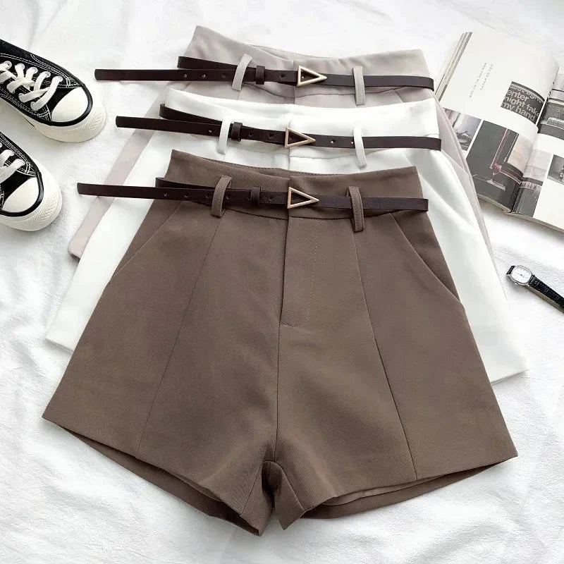 Women's A-Line Shorts – Chic Belted Summer Style