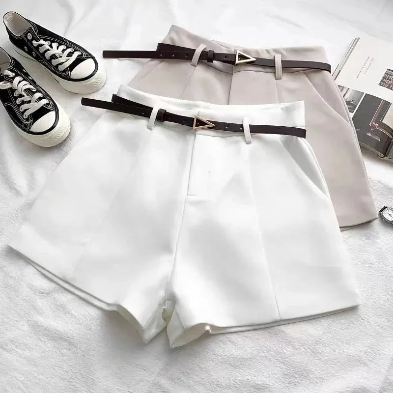 Women's A-Line Shorts – Chic Belted Summer Style