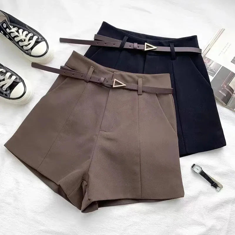 Women's A-Line Shorts – Chic Belted Summer Style