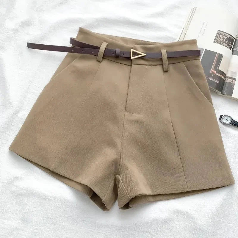 Women's A-Line Shorts – Chic Belted Summer Style