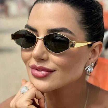 Hexagon Sunglasses Trendy – Stylish UV Protection Eyewear