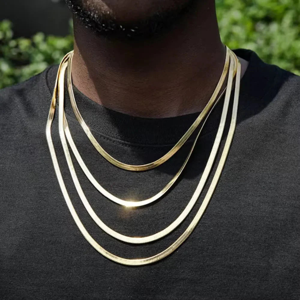 Stainless Steel Hip Hop Necklace – Men's Bling Jewelry for Urban Style