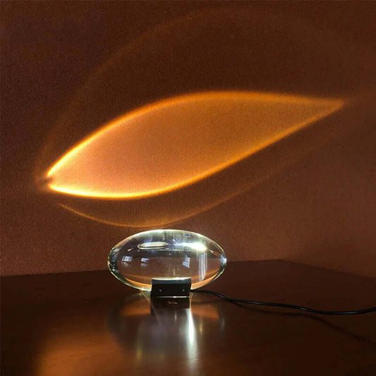 Nightstand Lamp with Star Projector – Crystal Design for Bedroom Decor