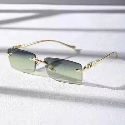 Rimless Square Glasses – Chic Lightweight Stylish Eyewear