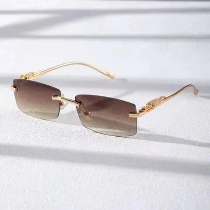 Rimless Square Glasses – Chic Lightweight Stylish Eyewear