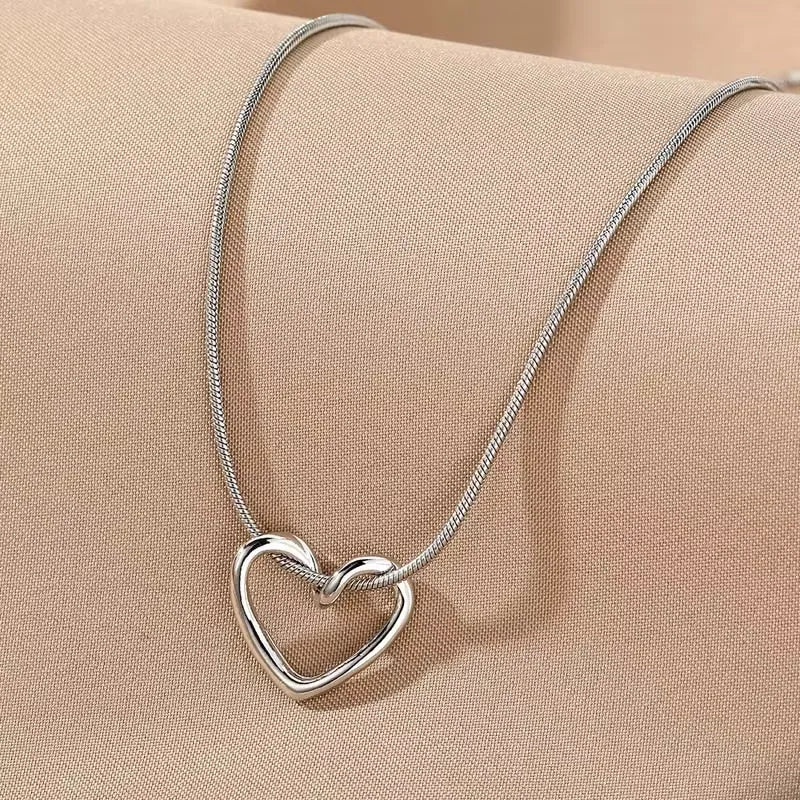Heart Pendant Necklace – Sterling Silver Love Jewelry for Women