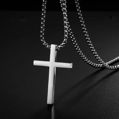 Cross Pendant Necklace – Stainless Steel Jewelry for Men and Women