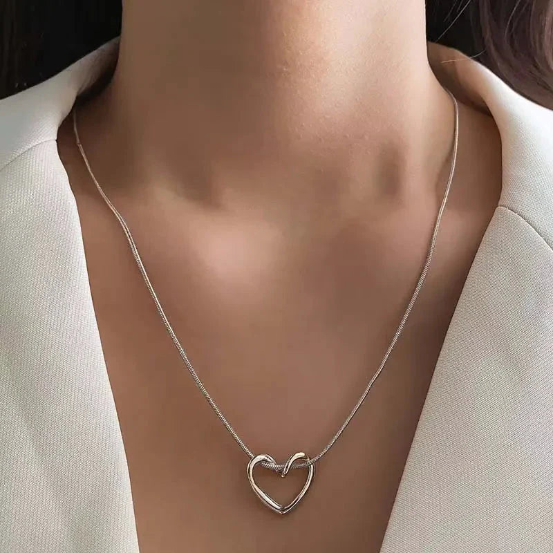 Heart Pendant Necklace – Sterling Silver Love Jewelry for Women