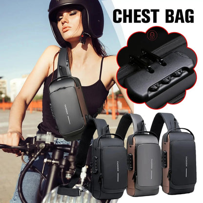 Men's Sling Pack – Anti-Theft Crossbody Bag for Travel