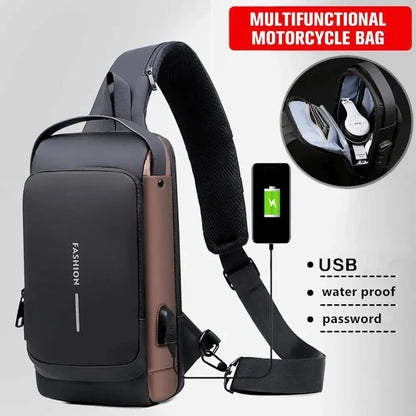 Men's Sling Pack – Anti-Theft Crossbody Bag for Travel
