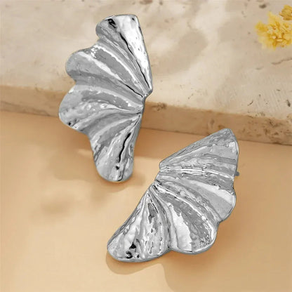 Stud Earrings – Maple Leaf Design in Sterling Silver