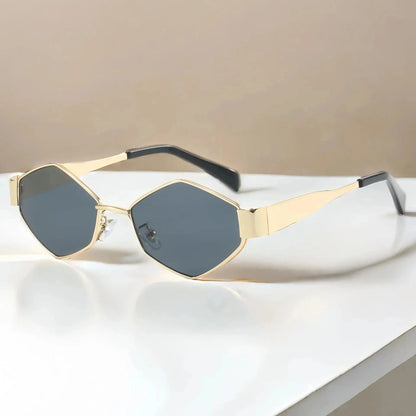 Hexagon Sunglasses Trendy – Stylish UV Protection Eyewear
