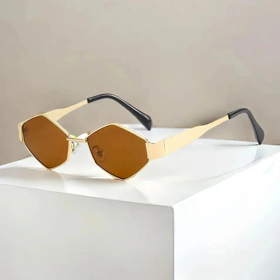Hexagon Sunglasses Trendy – Stylish UV Protection Eyewear