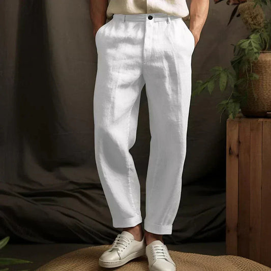 Linen Trousers Men – Casual Lightweight Pants for Summer