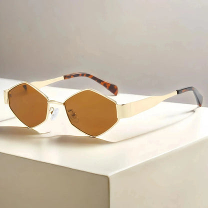 Hexagon Sunglasses Trendy – Stylish UV Protection Eyewear