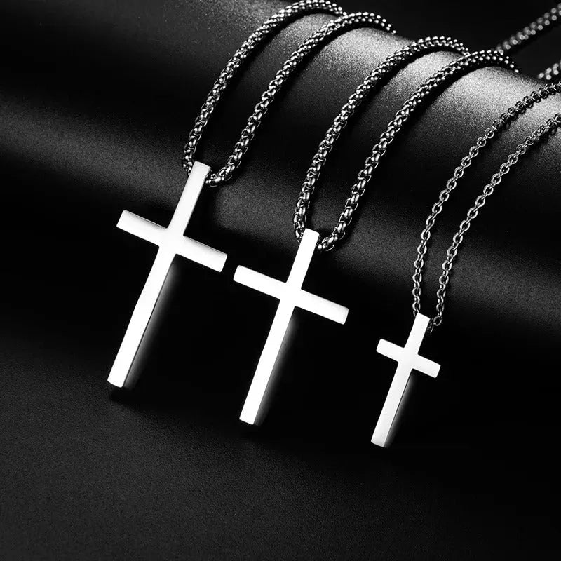 Cross Pendant Necklace – Stainless Steel Jewelry for Men and Women