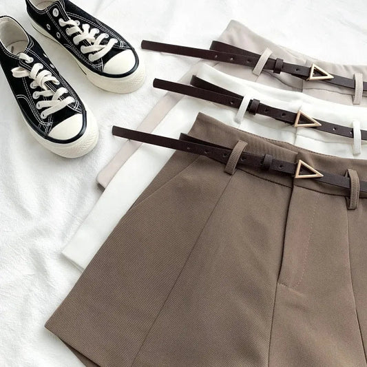 Women's A-Line Shorts – Chic Belted Summer Style