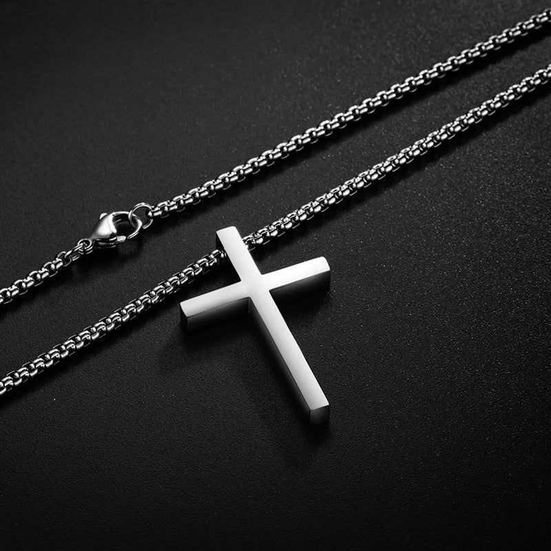 Cross Pendant Necklace – Stainless Steel Jewelry for Men and Women