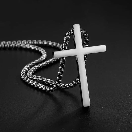 Cross Pendant Necklace – Stainless Steel Jewelry for Men and Women